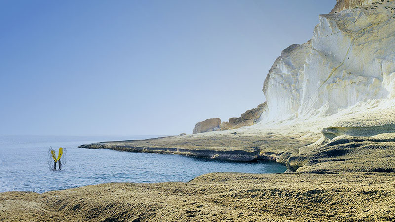 Topless girl goes full nudist beach almeria spain